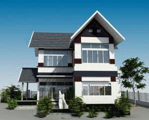 Tròn mắt với những mẫu biệt thự 2 tầng chữ L đẹp đến ngỡ ngàng